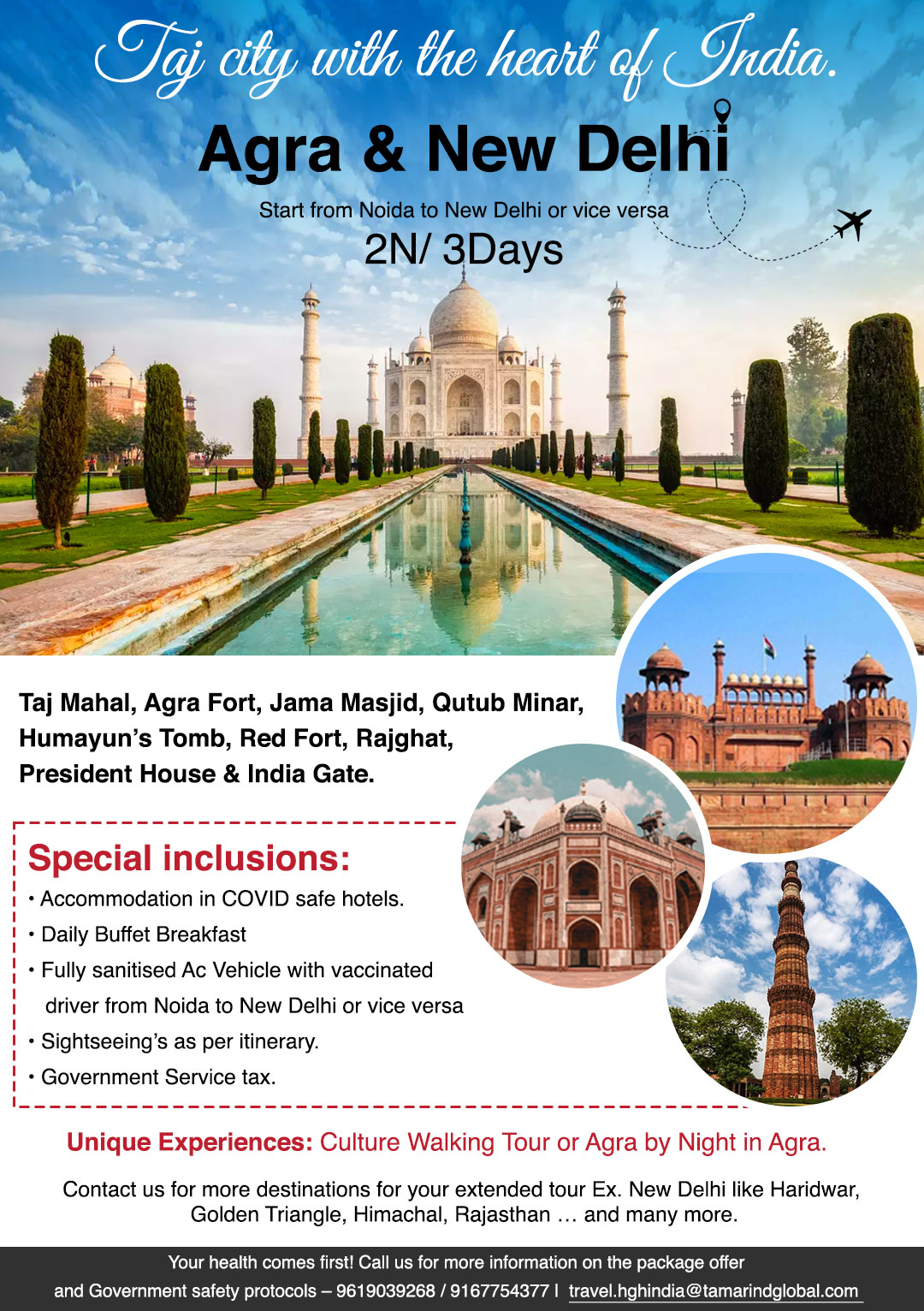 Agra & New Delhi